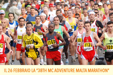 Il 26 febbraio il via al circuito internazionale con la 38th MC Adventure Malta Marathon