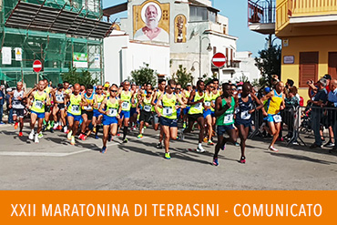 XXII Maratonina di Terrasini - comunicato