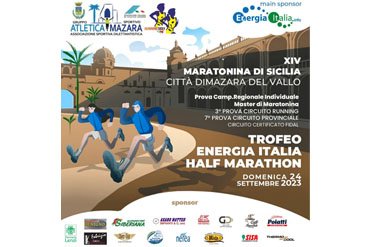 XIV Maratonina di Sicilia: in palio 26 titoli individuali regionali Master di Mezza Maratona